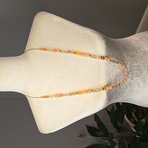 Loft 34" Goldtone with Multi Colored Beaded Necklace